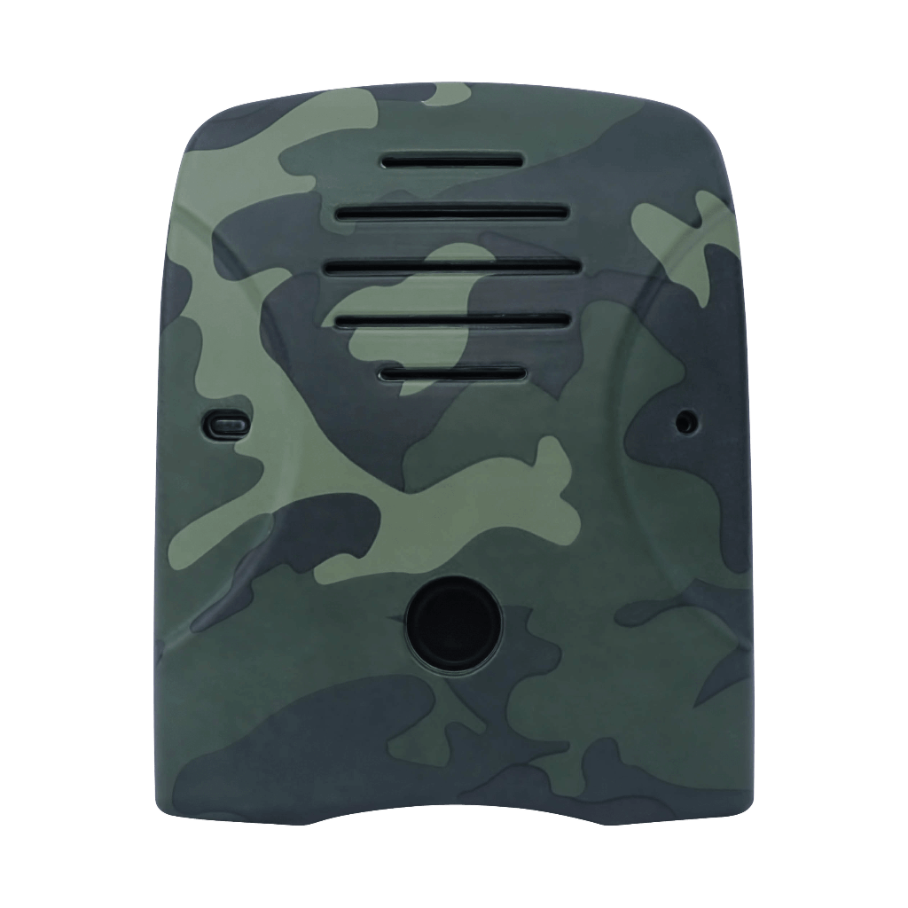 Customize and protect your Dog Silencer® MAX with a camouflage-pattern faceplate. This easy-to-install accessory blends seamlessly into outdoor settings while keeping your bark control device discreet and durable.